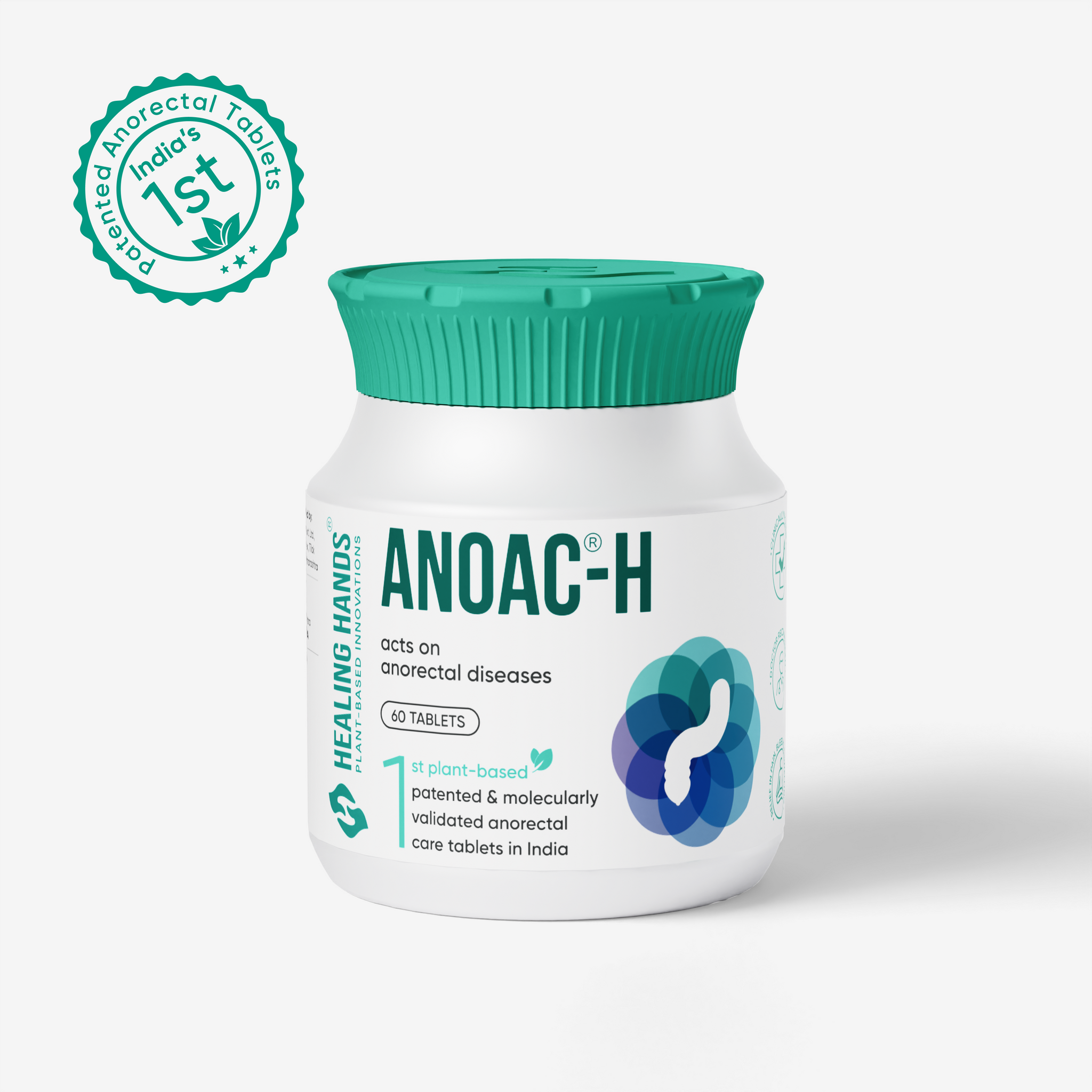 Anoac-H Advanced Tablets for Severe Piles and Fissures I 60 Tablets – 2X PiloTab Strength