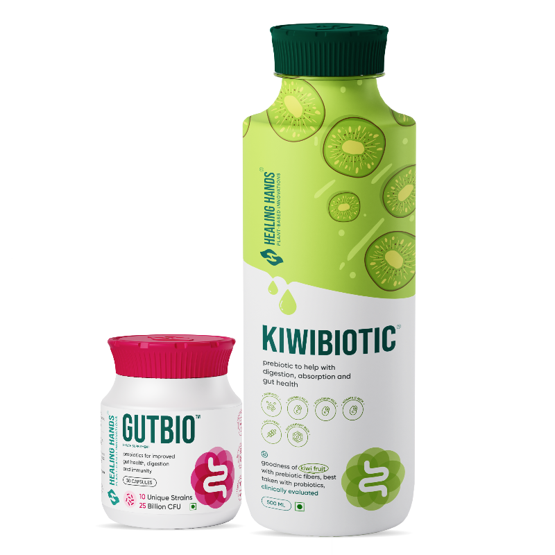 GutBio and KiwiBiotic Combo for Daily Gut Heath I 15 Days