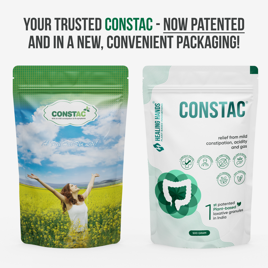 Constac Granules for Mild Constipation I 500 g I India's 1st Patented