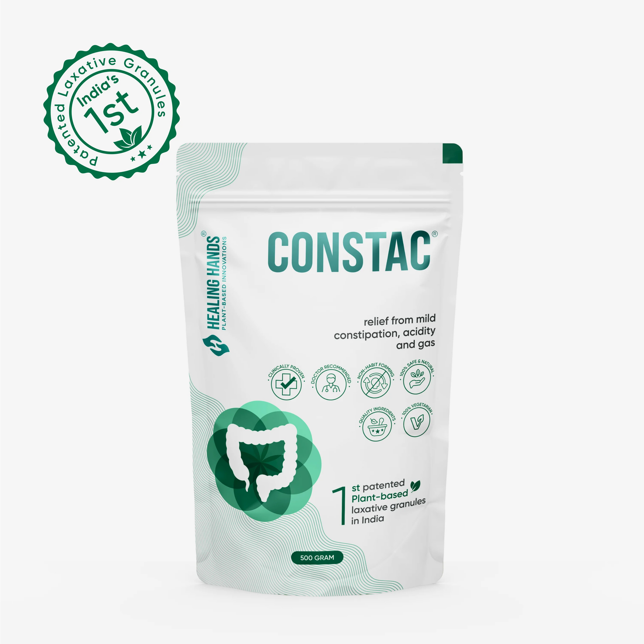 Constac Granules for Mild Constipation I 500 g I India's 1st Patented