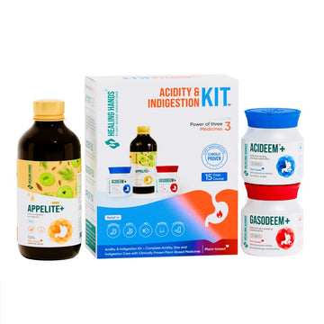 Acidity and Indigestion Kit – Acideem Plus + Gasodeem Plus + Appelite Plus I 15 Days