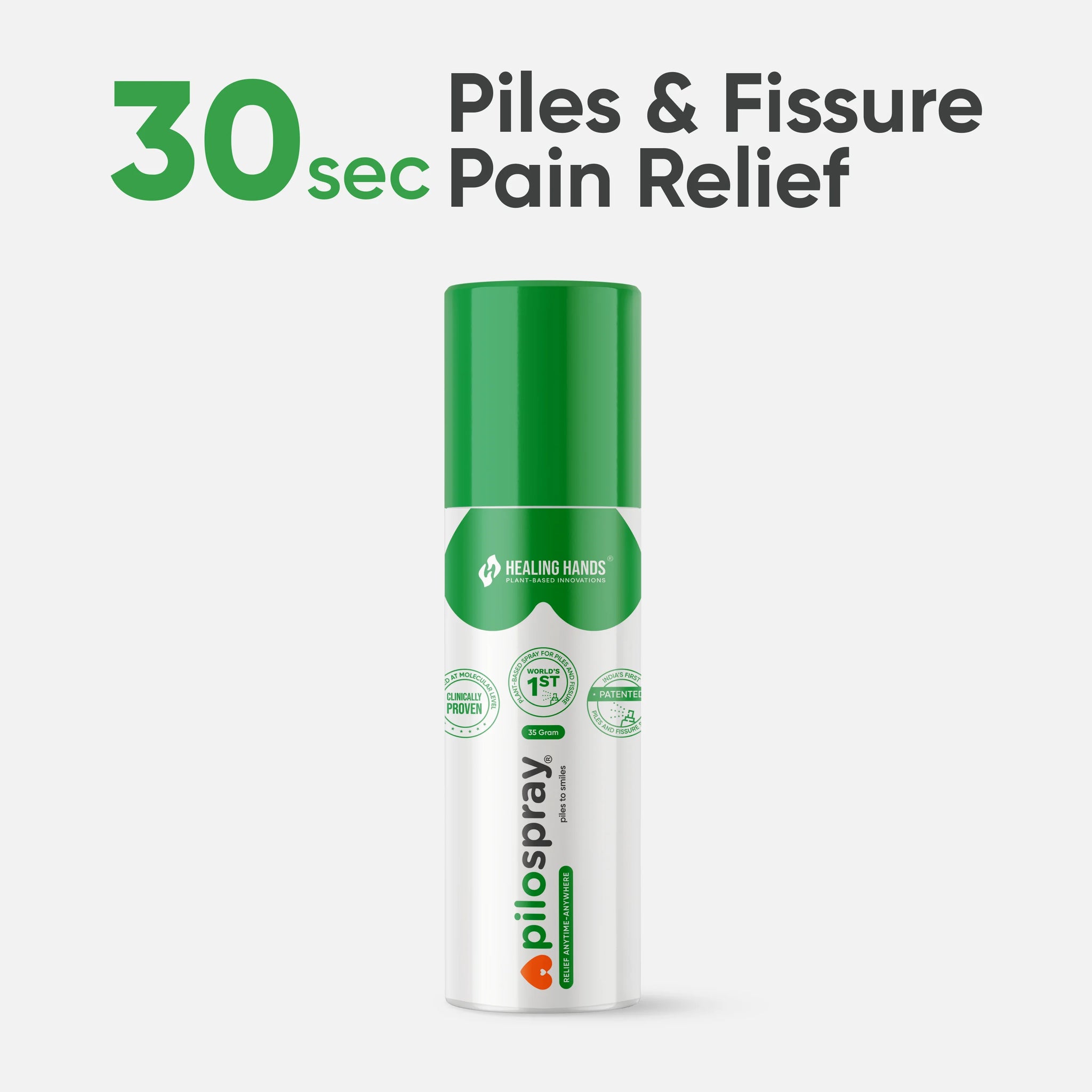 Healing Hands PiloSpray Piles Fissure Treatment Spray I 35 g